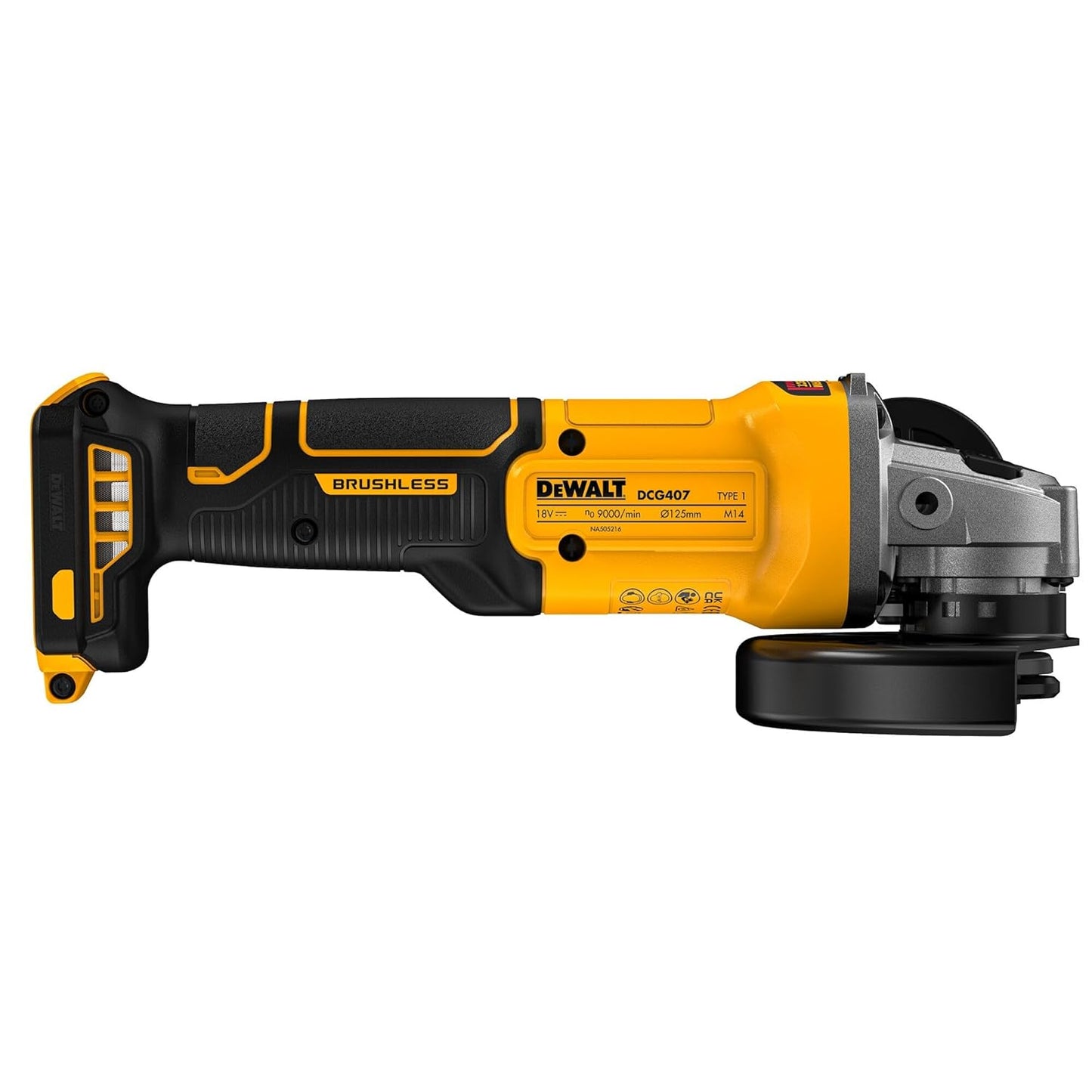 Miniamoladora sense escombretes XR 18V 125 mm Dewalt DCG407N