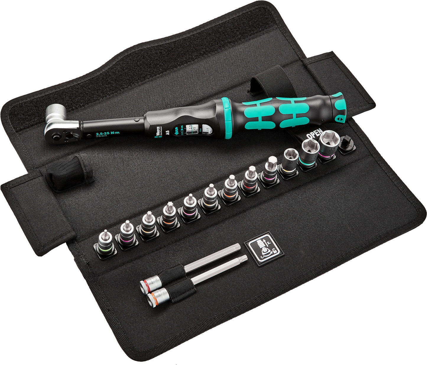 Joc d’eines per cargolar per a bicicletes 16 peces Wera Bicycle Set Torque 1 ref.004180