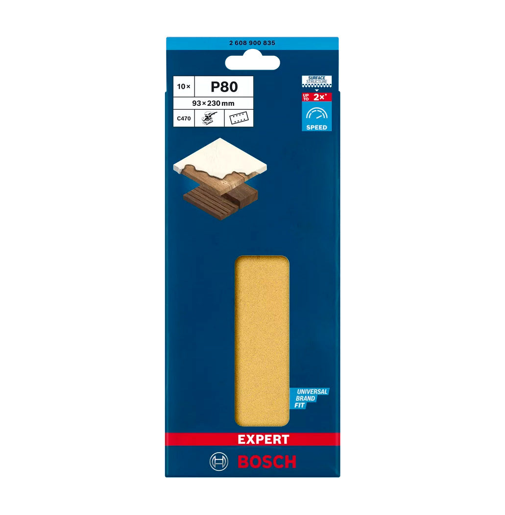 Paper de vidre Expert C470 93x230mm per a polidores orbitals 10uds Bosch