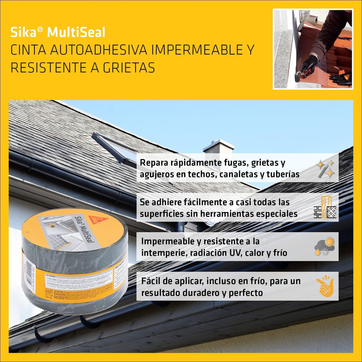 Banda impermeabilitzant SIKA MULTISEAL grisa