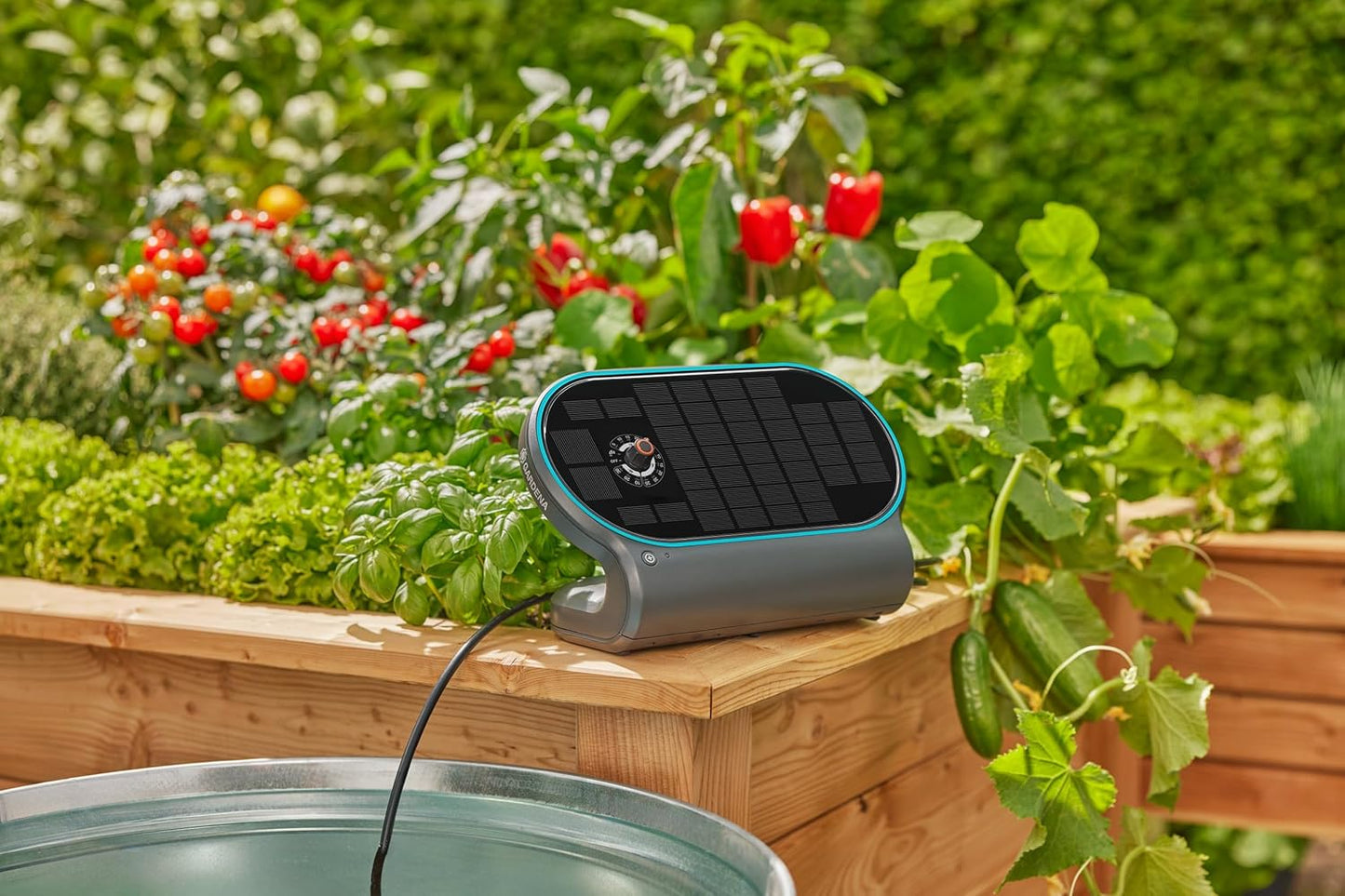 Set de reg automàtic amb energia solar AquaBloom L Gardena 13330-20