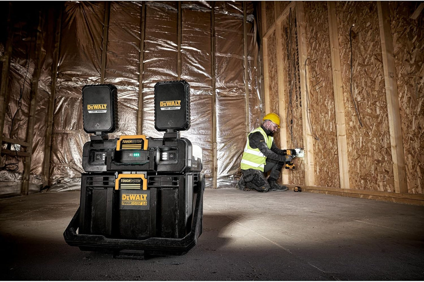 Caixa amb llum 2 en 1 TOUGHSYSTEM 2.0 Dewalt DWST08061