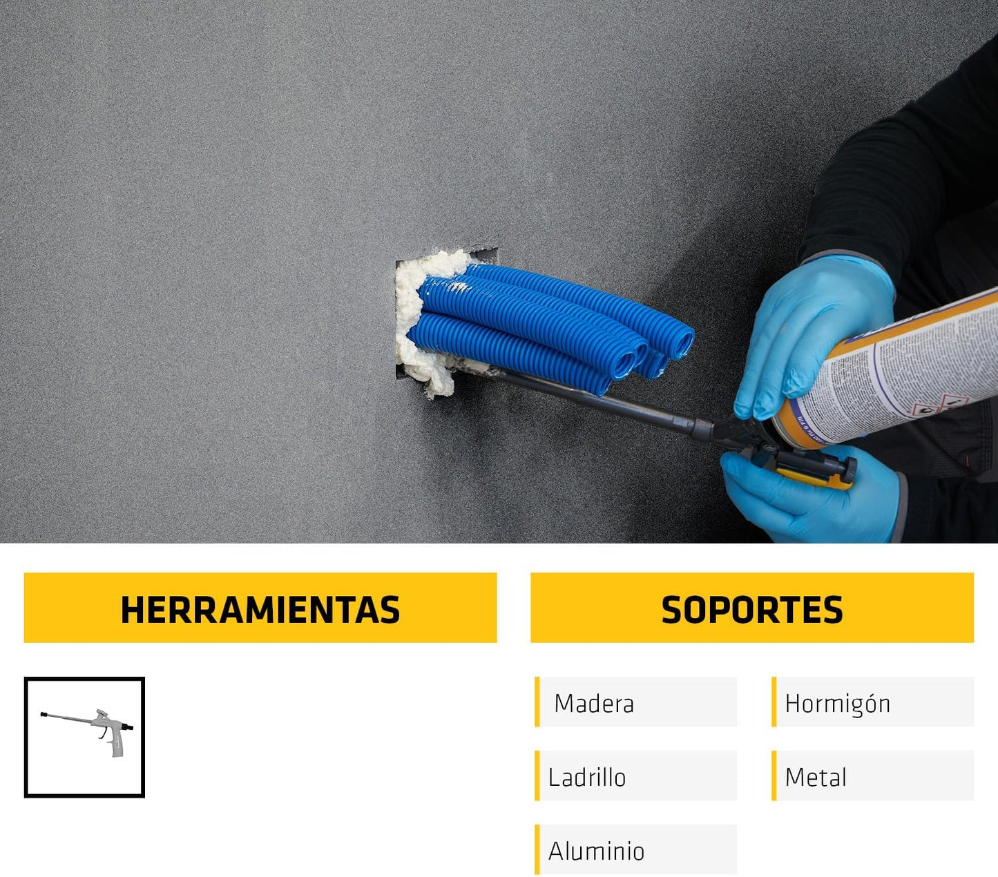 Escuma de poliuretà autoexpandible de 750ml Sika Boom-580