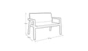 Set de muebles para terraza o jardín 4 piezas Emily Keter