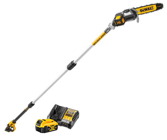 Podadora d’altura amb bateria de 18 V i 450 cm, amb bateria de 5 Ah Dewalt DCMPS567P1