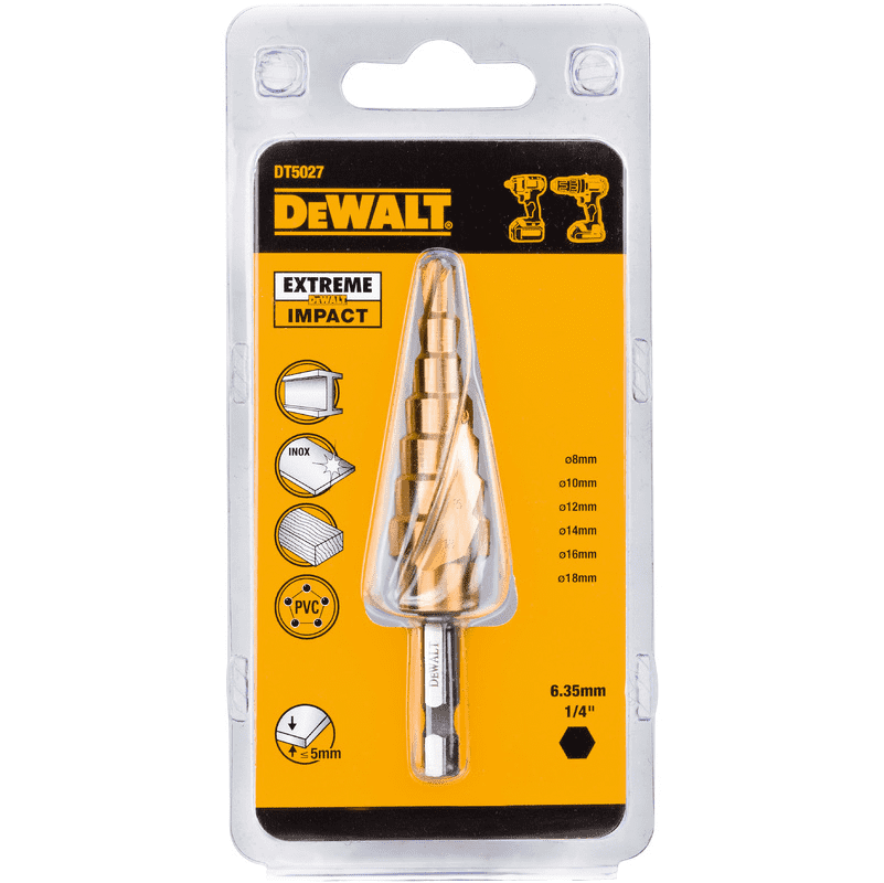 Broca Cónica Metal Xtreme 6-18mm Dewalt DT5027 DEWALT - 2