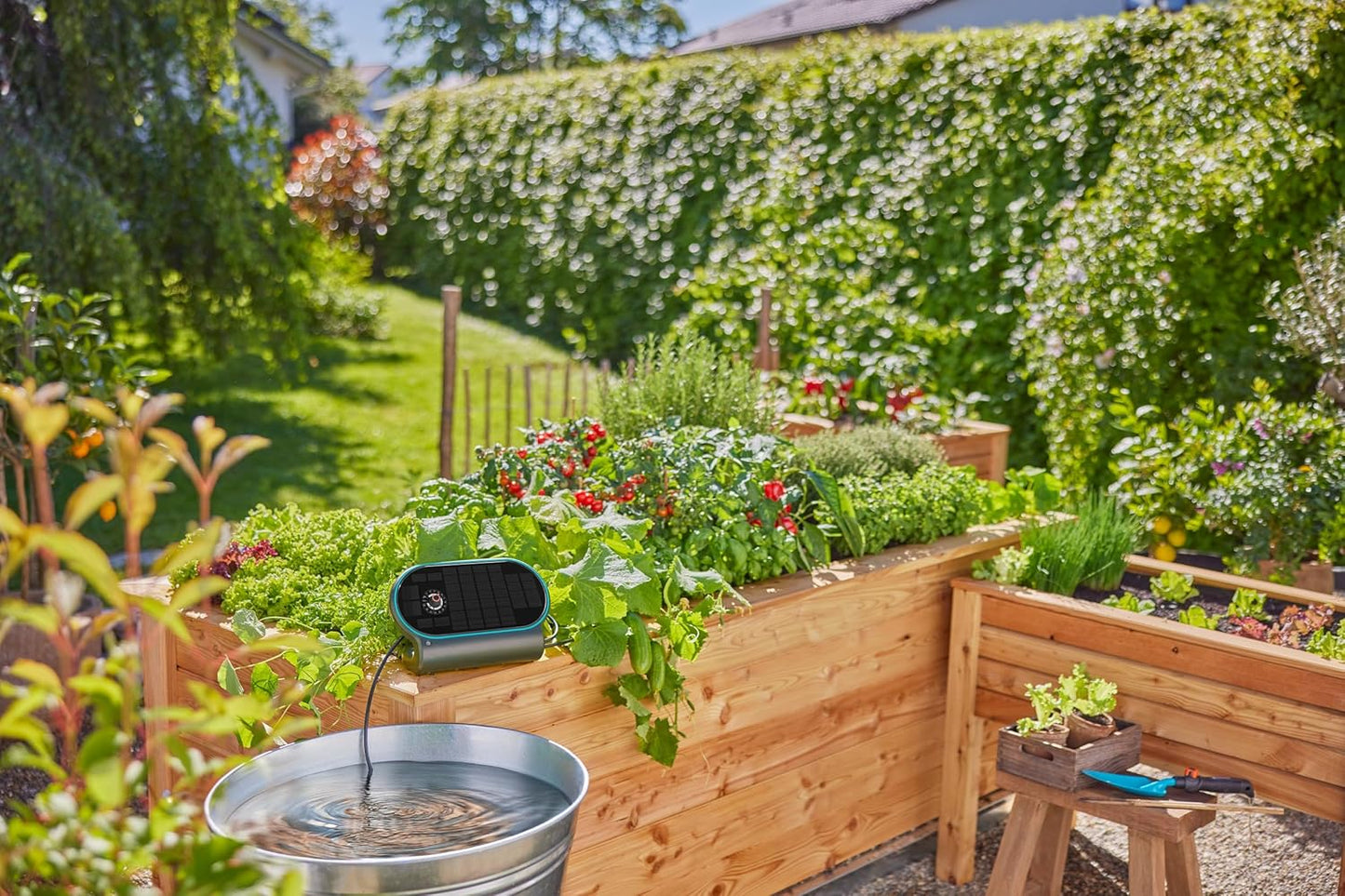 Set de reg automàtic amb energia solar AquaBloom L Gardena 13330-20