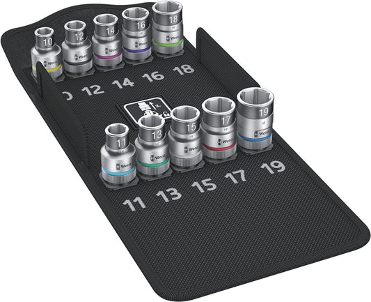 Joc de vasos de clau Zyklop amb funció de retenció, 10 peces Wera 8790 HMC HF