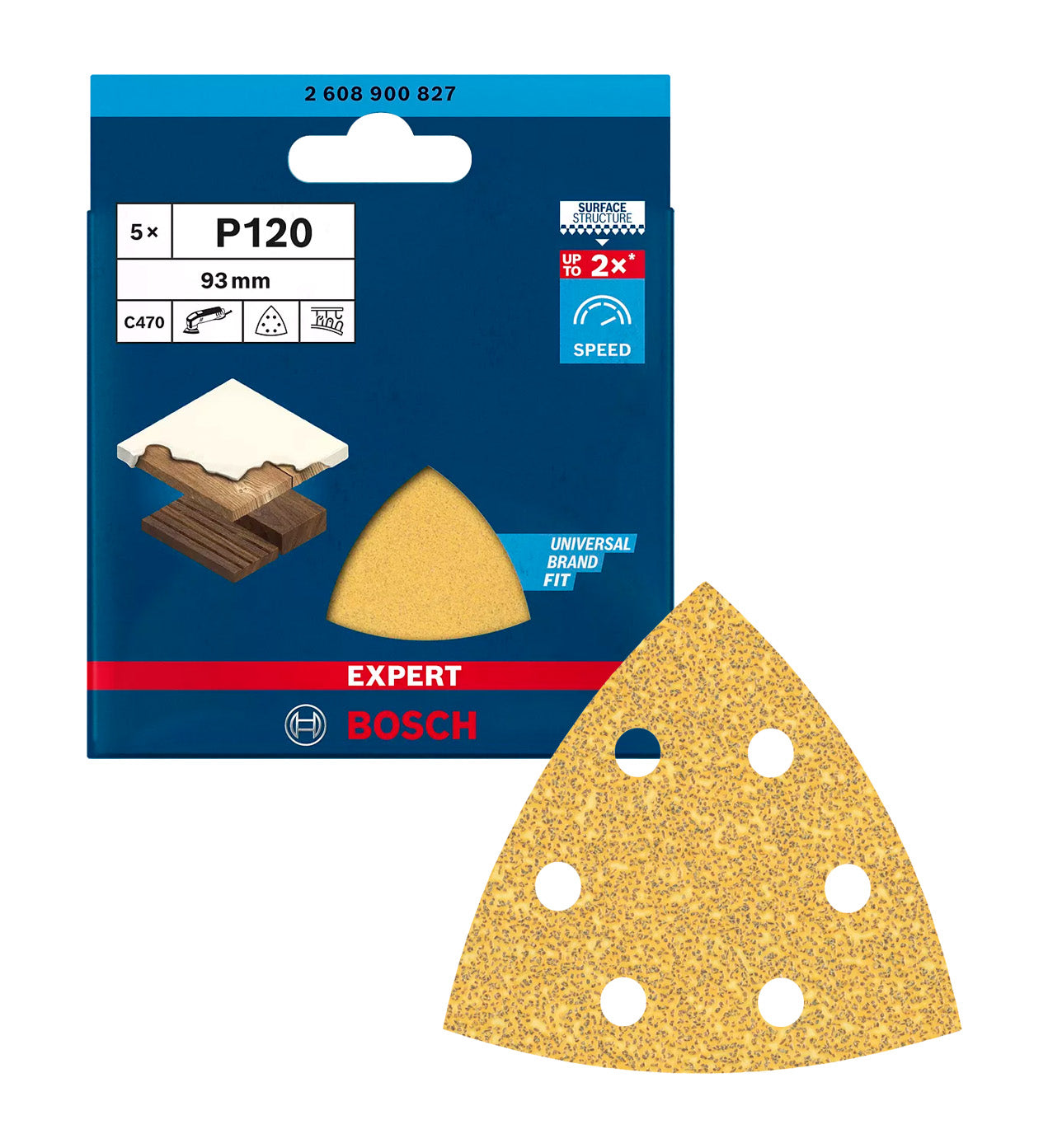 Paper de vidre per a polidora delta Expert C470 5uds Bosch