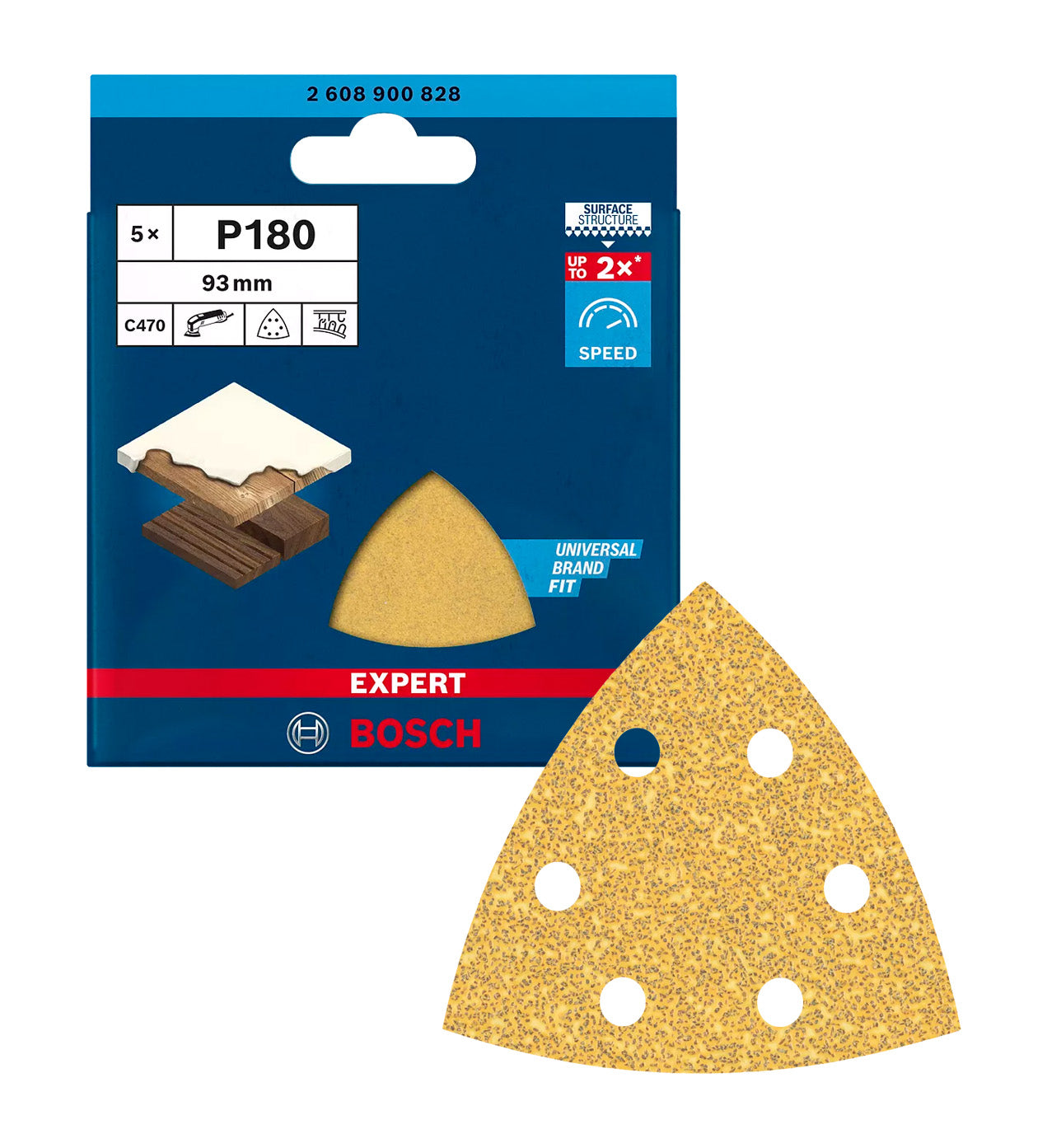 Paper de vidre per a polidora delta Expert C470 5uds Bosch