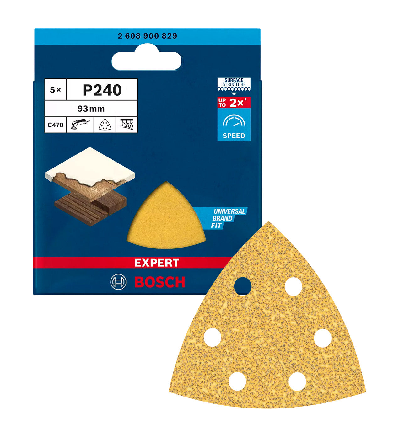 Paper de vidre per a polidora delta Expert C470 5uds Bosch