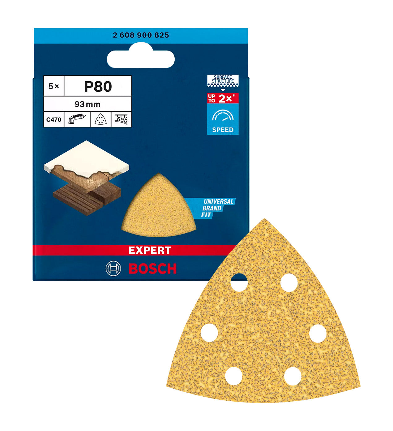 Paper de vidre per a polidora delta Expert C470 5uds Bosch