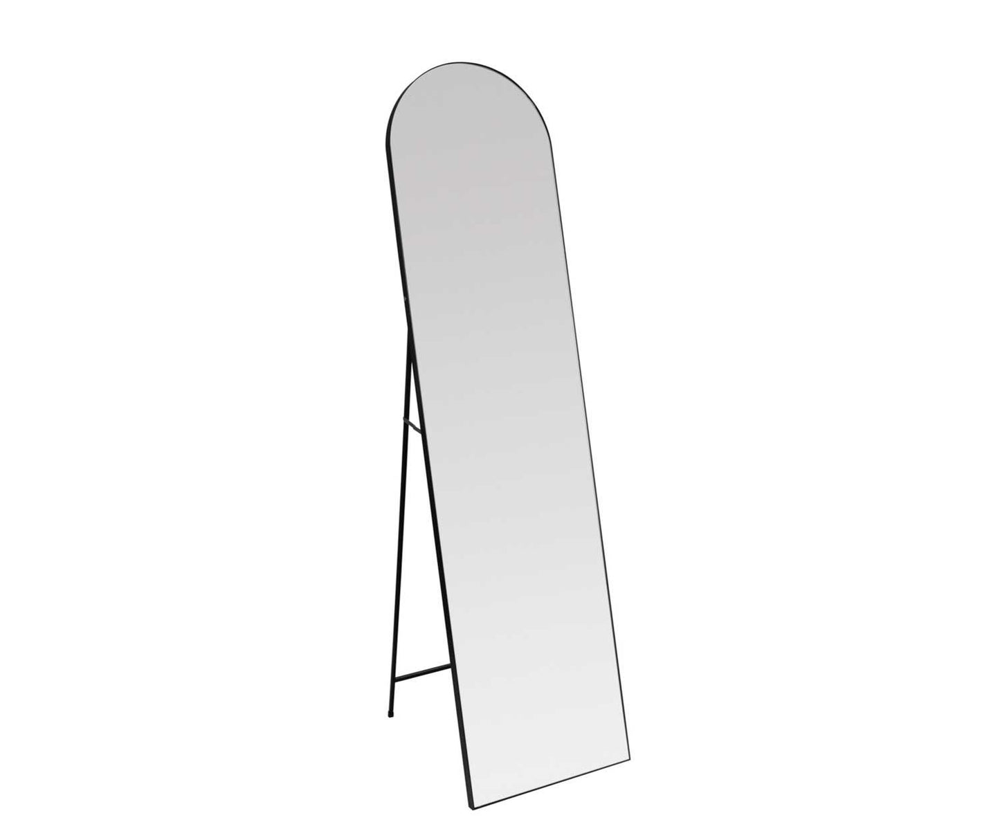 Mirall de peu d’alumini negre 40x160cm Andrea House