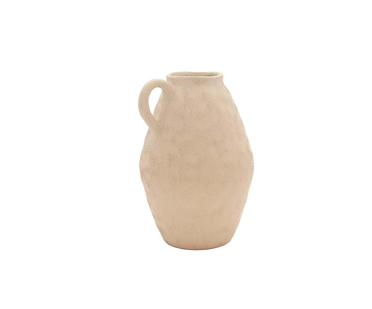 Gerro beix de gres Masaka 30cm Andrea House