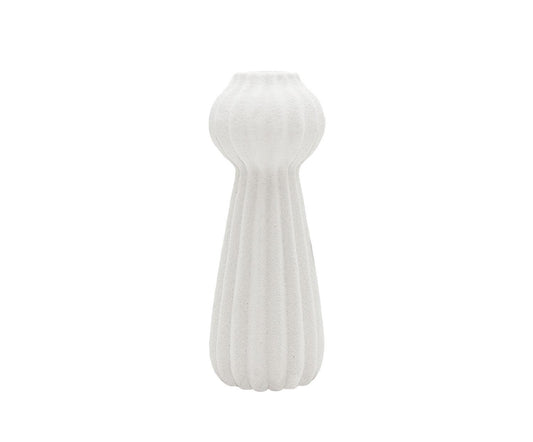 Gerro decoratiu de gres Kaduna blanc 30cm Andrea House