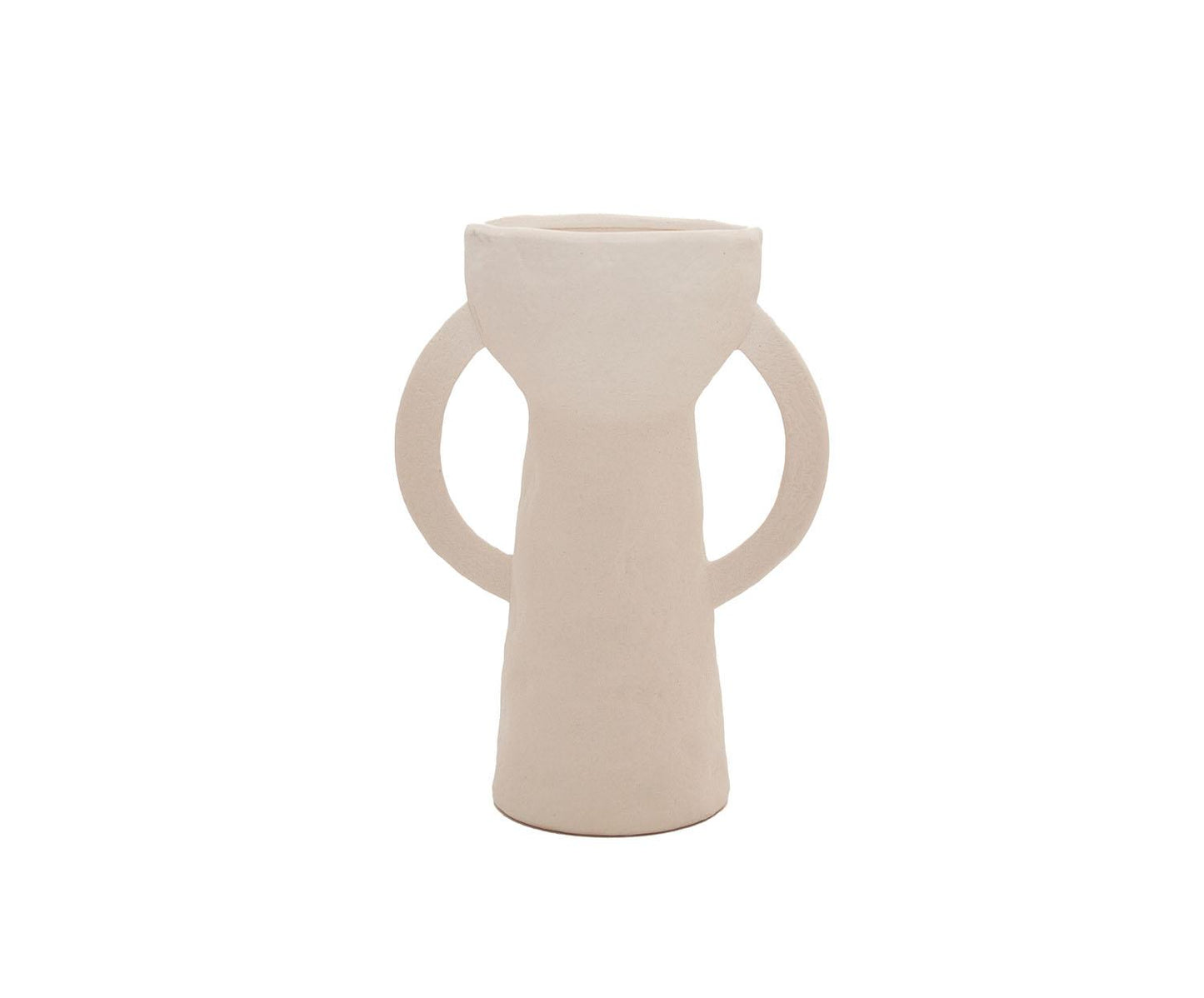 Gerro decoratiu de gres Dulia blanc 28cm Andrea House