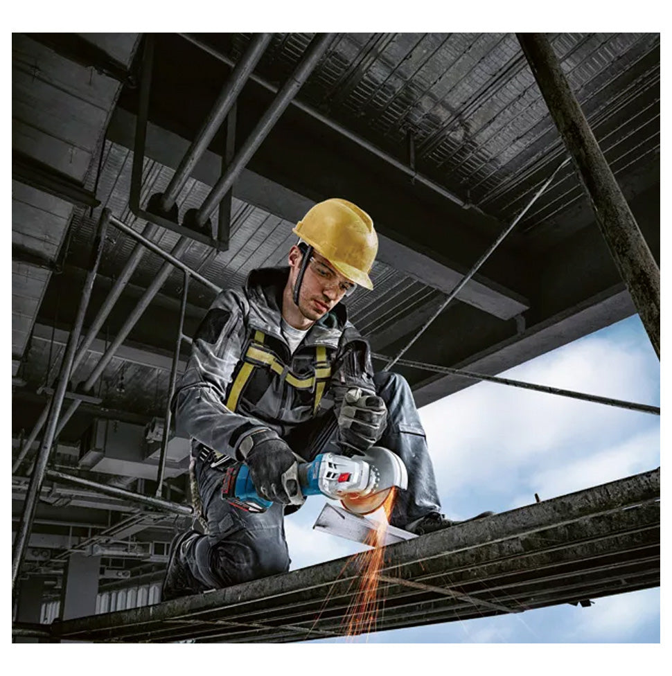 Amoladora de 125 mm amb 2 bateries de 4 Ah + carregador + maletí Bosch GWS 18V-7