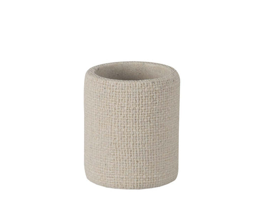 Porta-raspalls de poliresina amb textura Ø 7,5 × 9 cm Andrea House