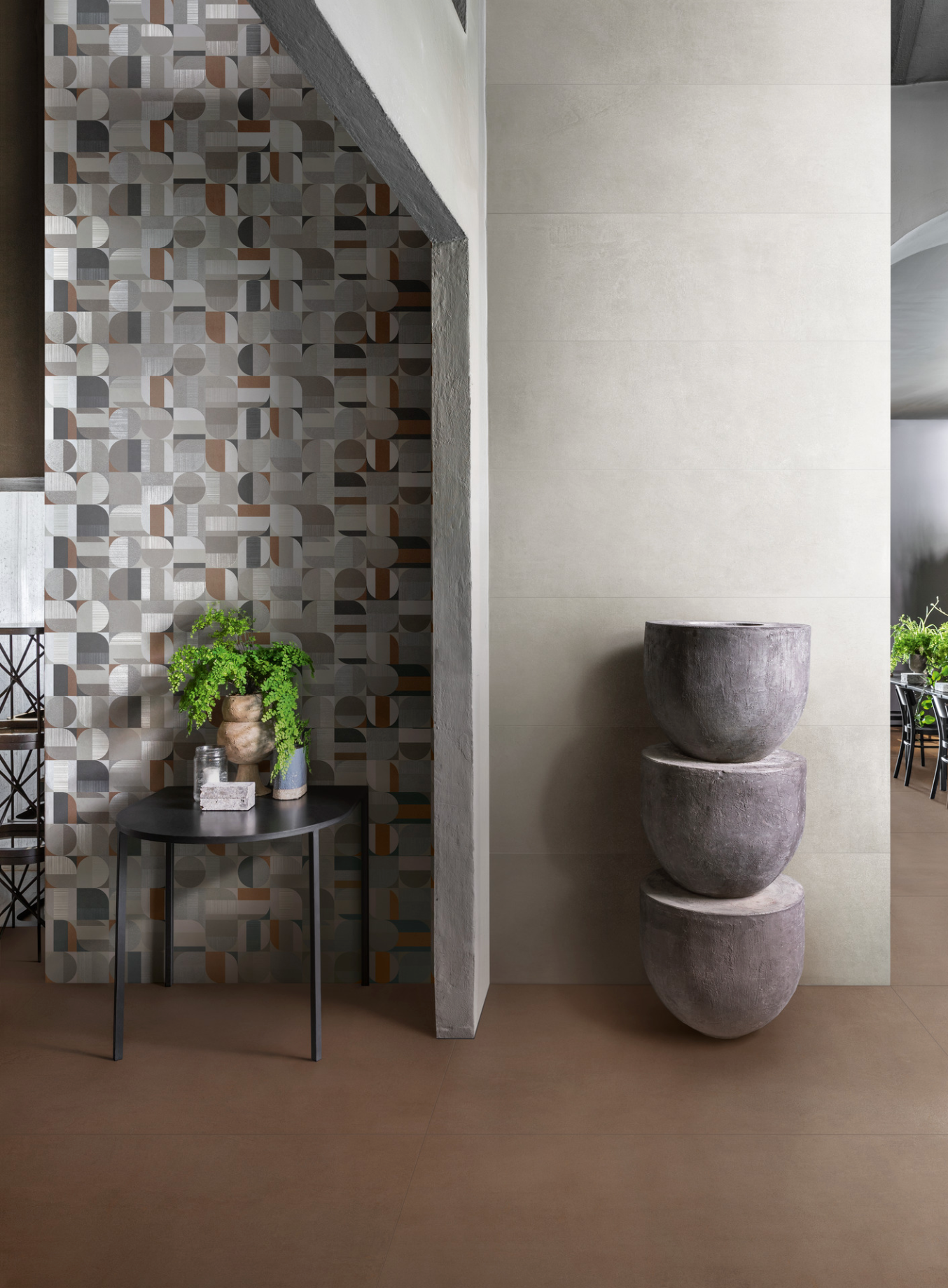 Caixa de 2,88m2 Cementum Ash Wall RT 40x120cm Marazzi