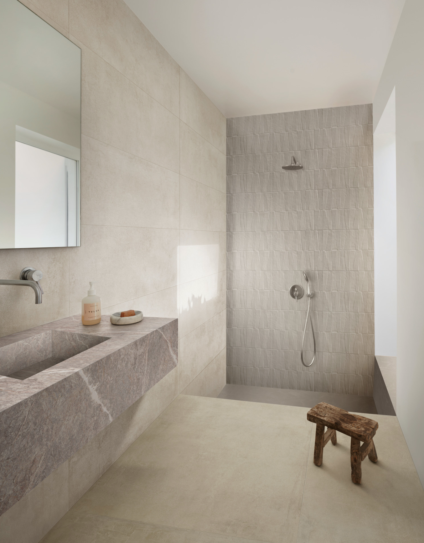 Caixa de 2,88m2 Cementum Ash Wall RT 40x120cm Marazzi