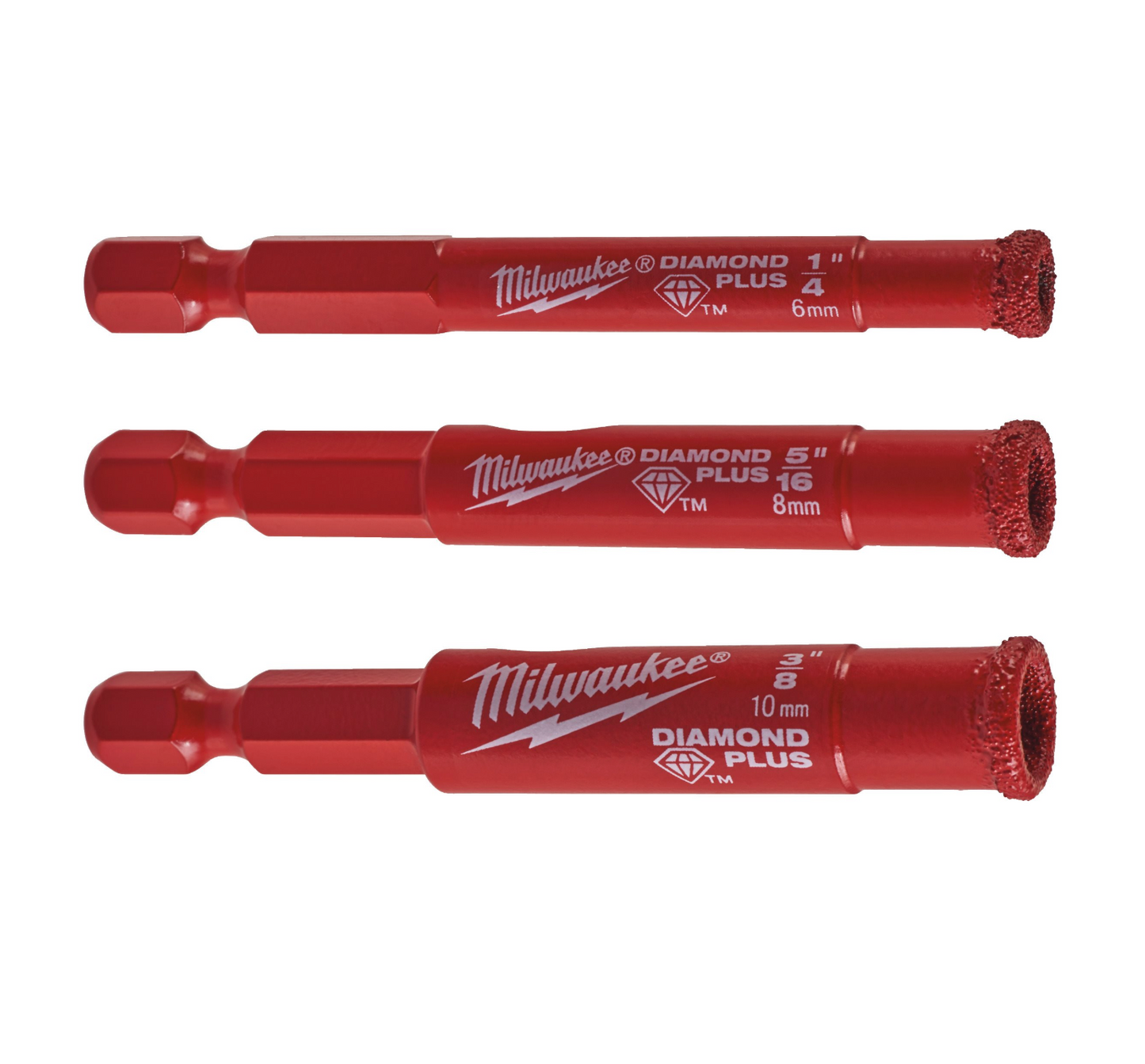 Joc de 3 broques Diamond Max Milwaukee