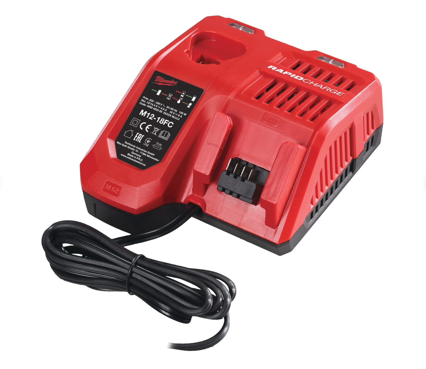 Powerpack M18 Trepant percutor + Tornavís d’impacte + 2 bateries + Carregador + Maletí Milwaukee M18 FPP2A3-502X
