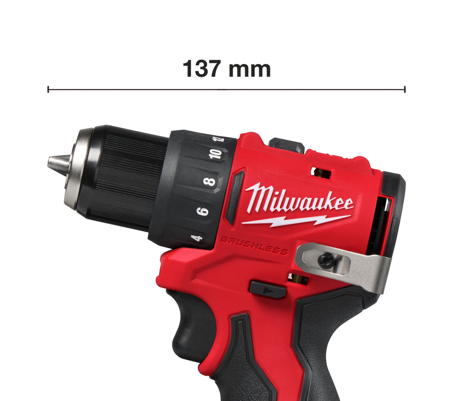 Trepant tornavís + 2 bateries de 2,0Ah + carregador + maletí Milwaukee M12 BLDDRC-202C