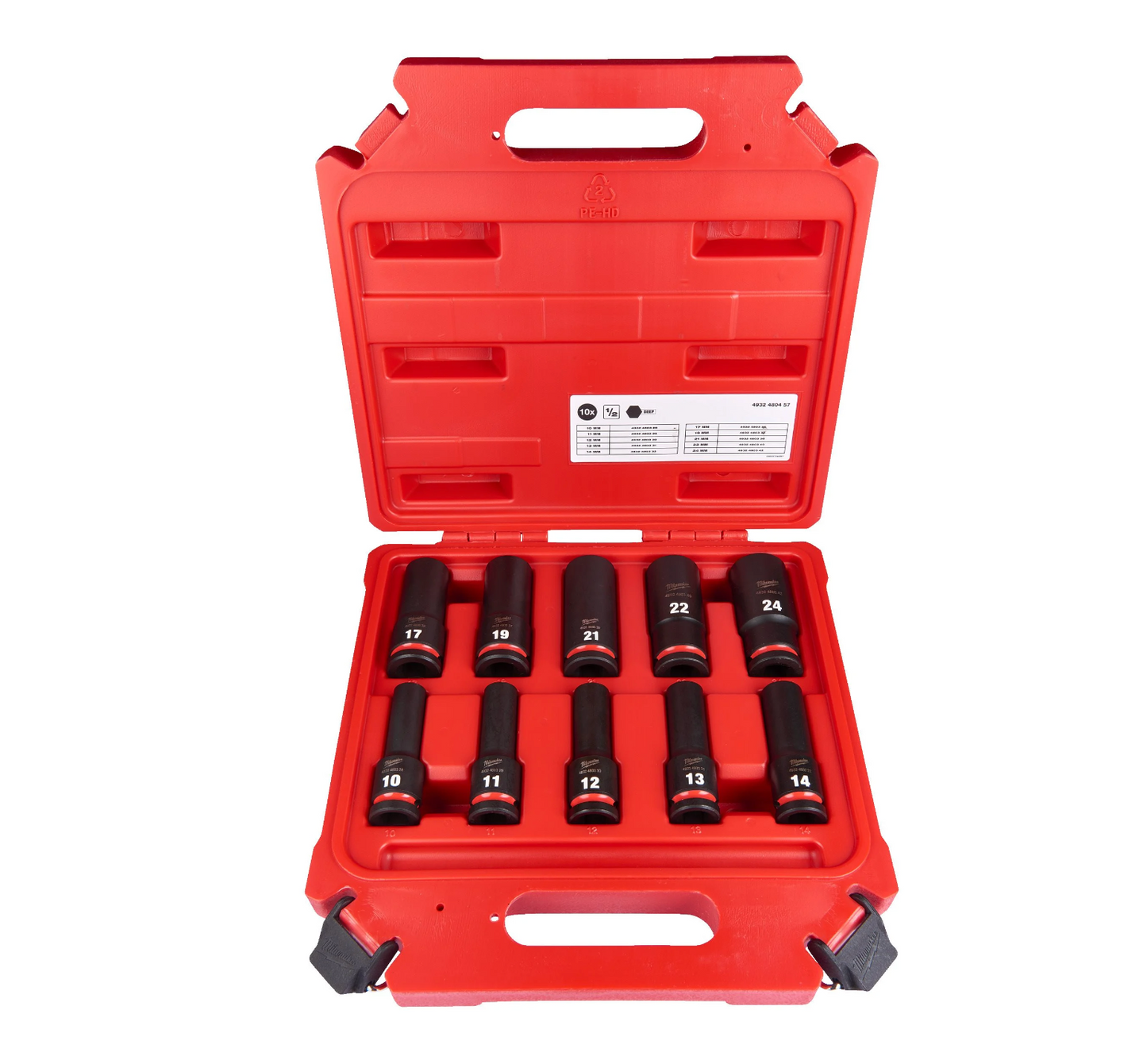 Joc de 10 vasos d’impacte Shockwave Impact Duty Milwaukee