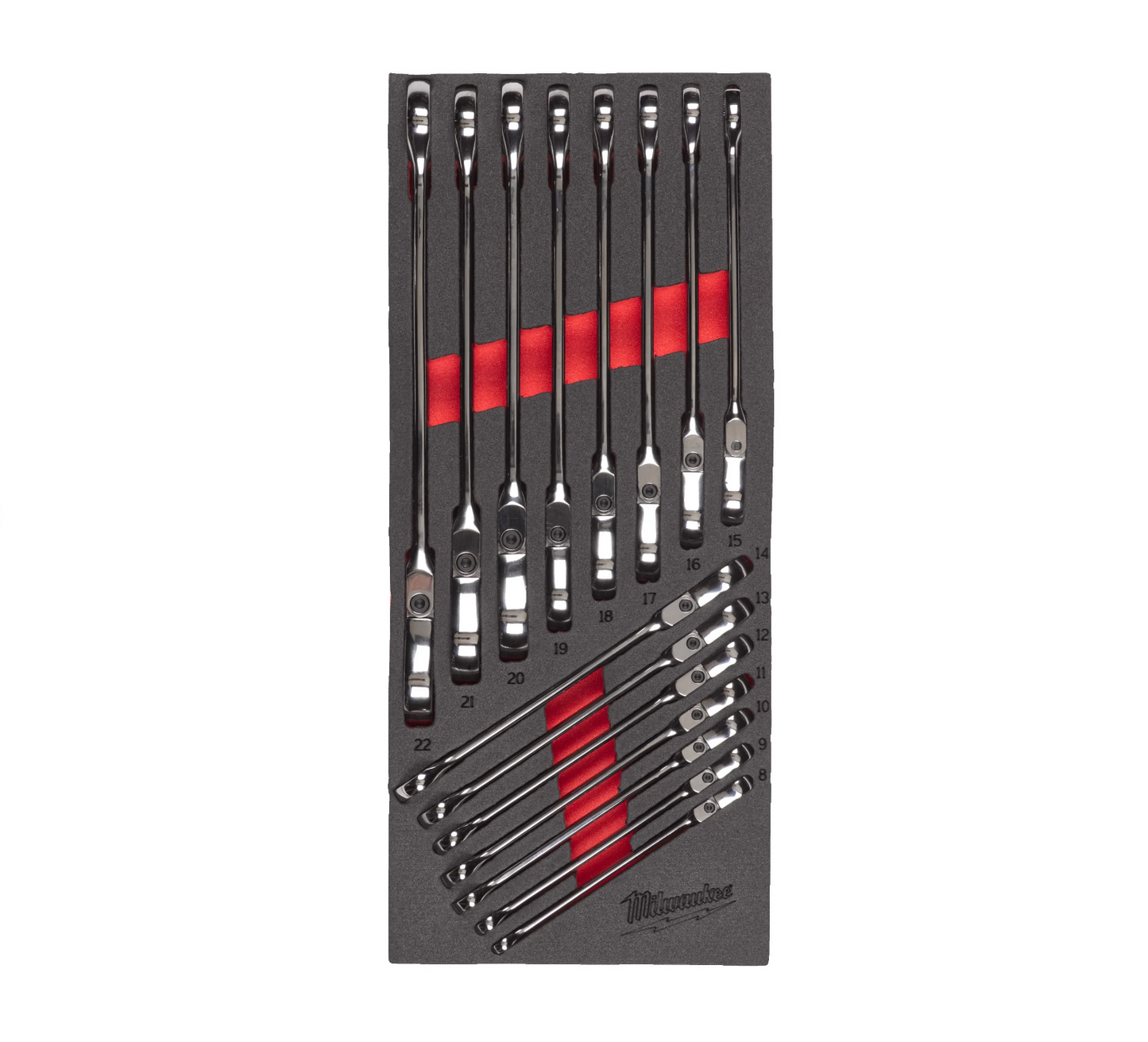 Escuma amb 15 claus combinades MAX BITE amb carraca i articulades Milwaukee
