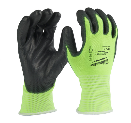 Guants anticort d’alta visibilitat de nivell A Milwaukee HI-VIS CUT