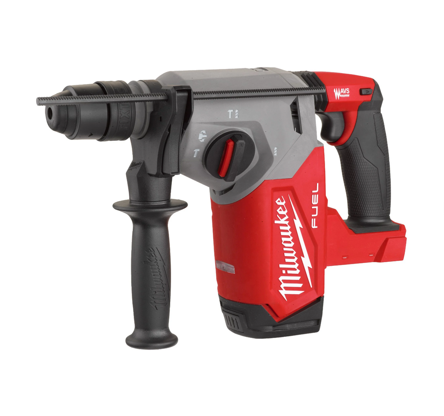 Martell combinat SDS-Plus de 26mm amb Fixtec, 2,5J + 2 bateries de 5.5Ah + carregador + maletí Milwaukee M18 FHX-552X