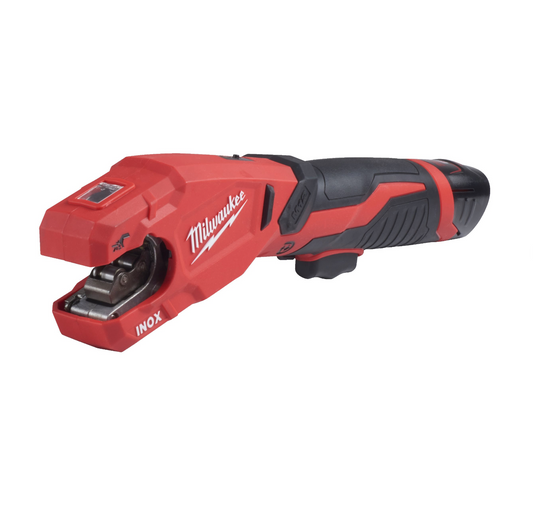 Talladora de tubs d’acer inoxidable + 2 bateries de 2Ah + carregador + maletí Milwaukee M12 PCSS-202C