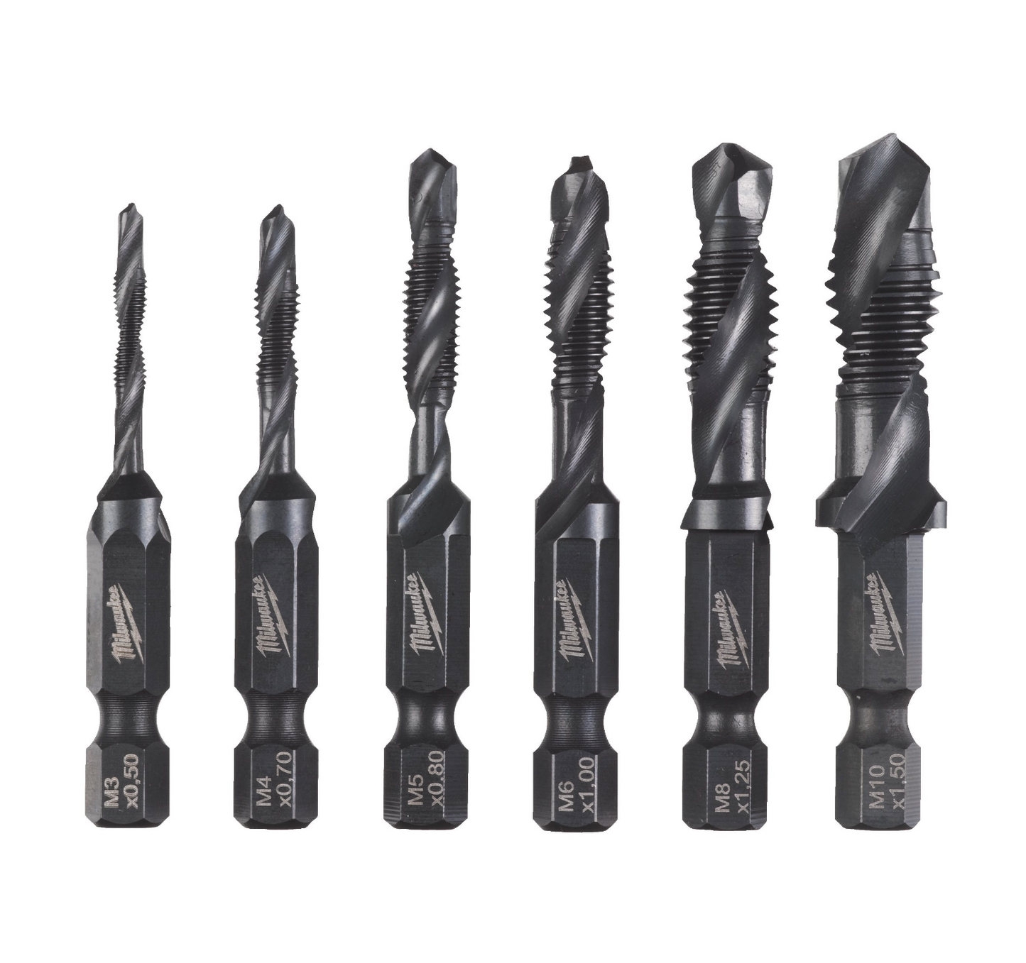 Broques roscades d’1/4" 6pc HSS-G Milwaukee