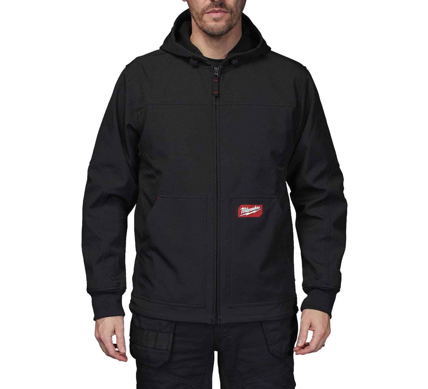 Jaqueta negra amb caputxa FREEFLEX Softshell Milwaukee SJ BL