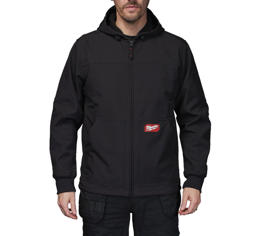 Jaqueta negra amb caputxa FREEFLEX Softshell Milwaukee SJ BL