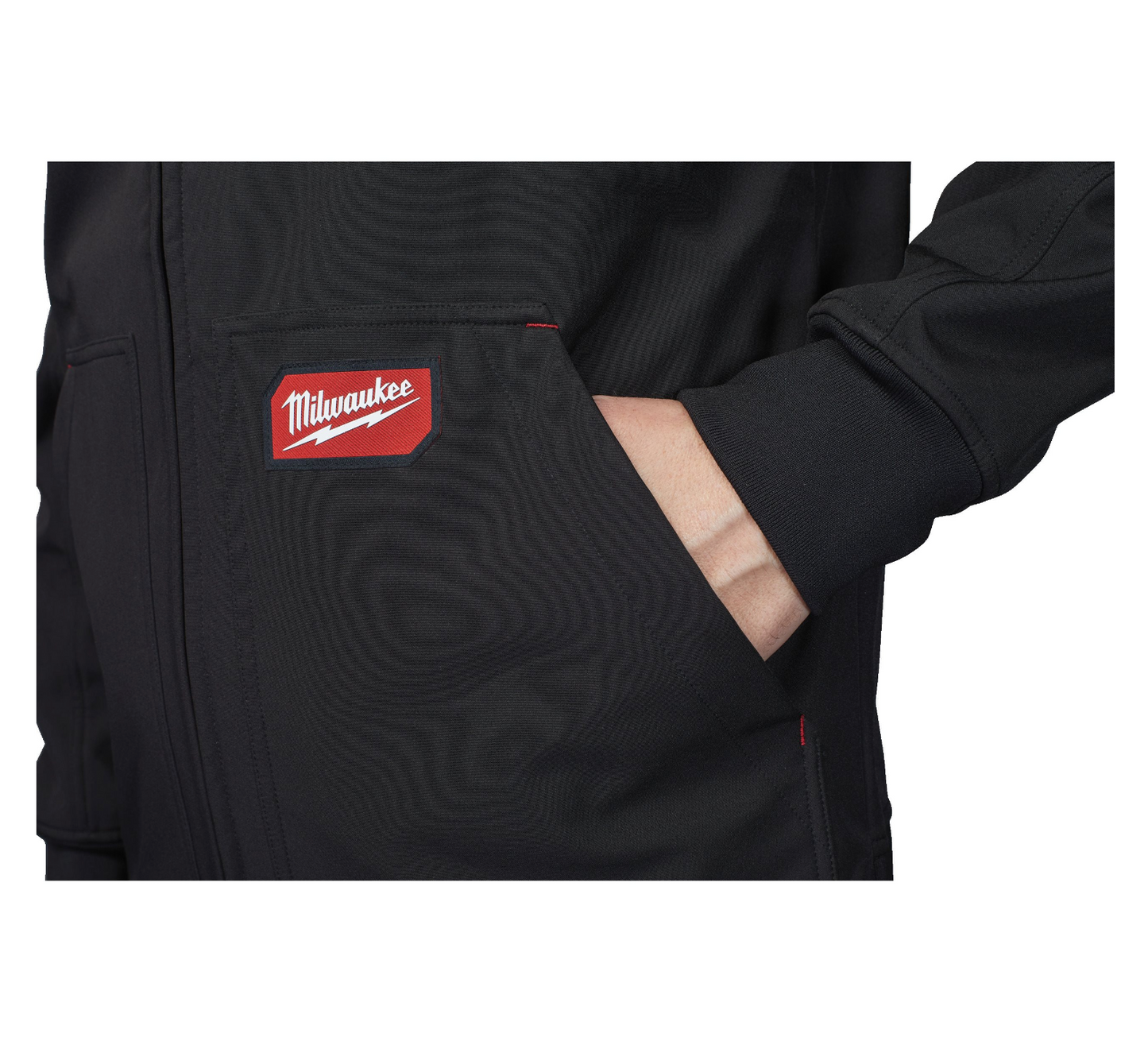 Jaqueta negra amb caputxa FREEFLEX Softshell Milwaukee SJ BL