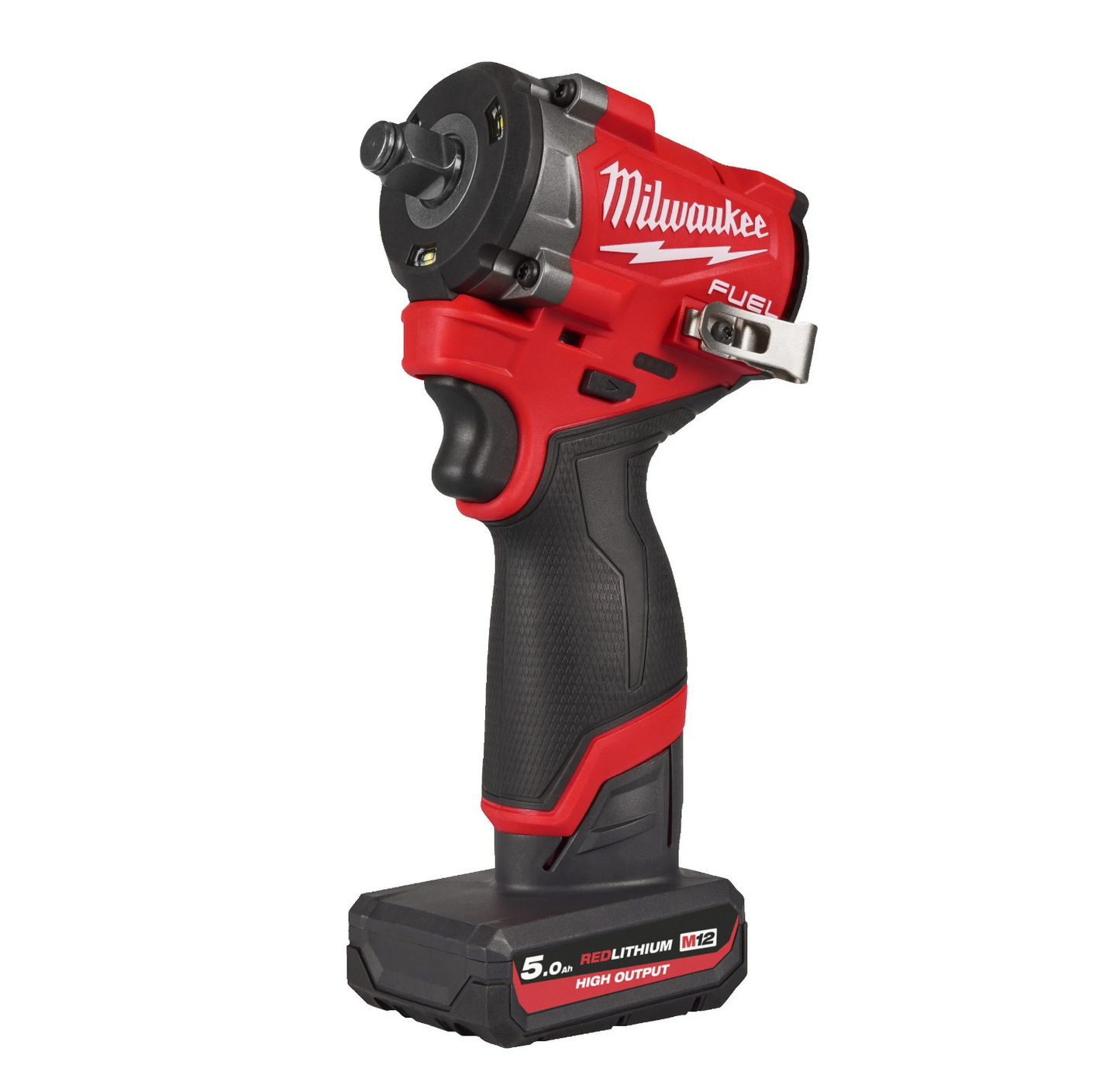 Clau d'impacte M12 + 2 bateries de 5.0Ah + carregador + maletí Milwaukee M12 FCIWF12G3-502X
