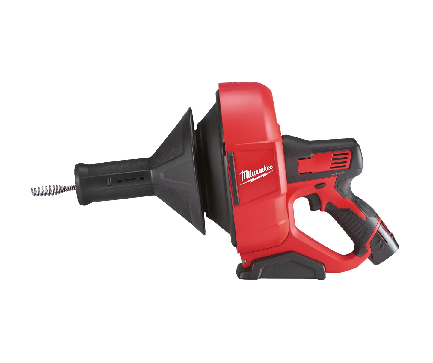 Desembussador amb espiral de 8mm + 2bat 2Ah + carregador + cubell de transport Milwaukee M12 BDC8-202C