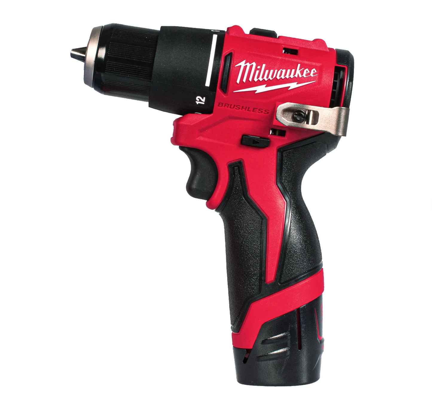 Trepant percutor subcompacte M12 + Bateria de 2 Ah + Carregador + Maletí Milwaukee M12 BLPDRC-202C