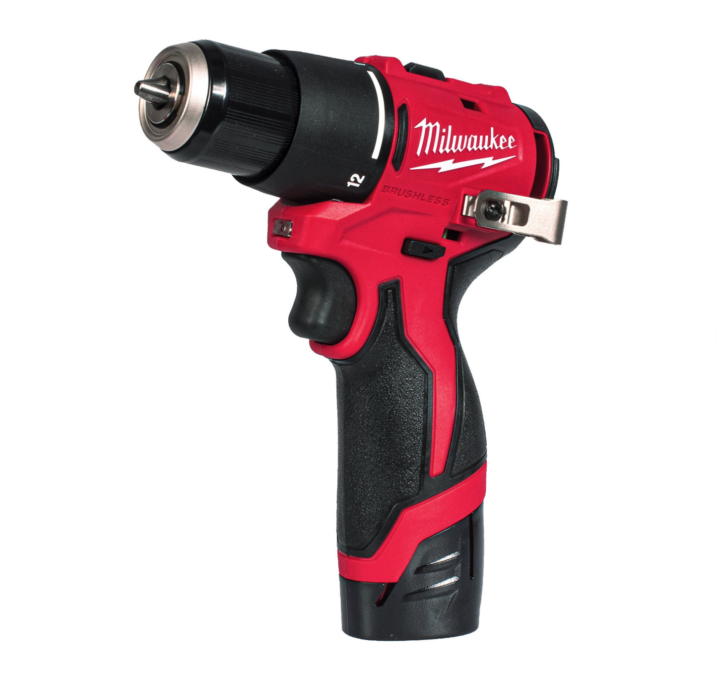 Trepant percutor subcompacte M12 + Bateria de 2 Ah + Carregador + Maletí Milwaukee M12 BLPDRC-202C