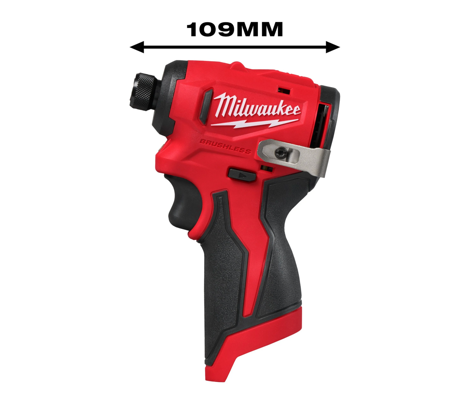 Tornavís d’impacte subcompacte M12 de 1/4" hexagonal i 124Nm Milwaukee M12 BLIDRC-0