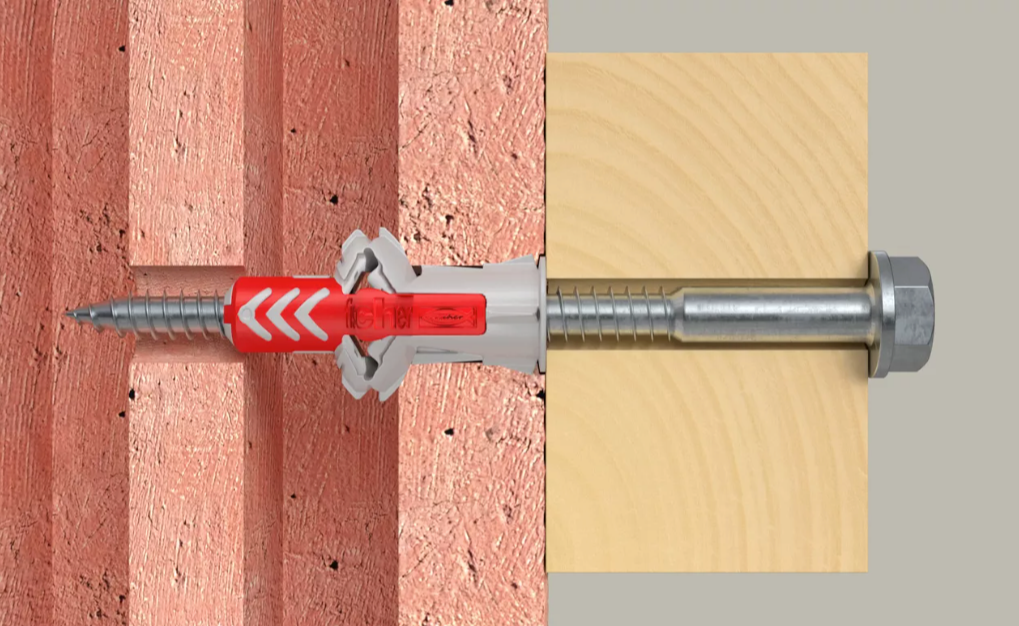 Caixa de tacs Duopower 10x50S + cargols Fischer, 25 unitats