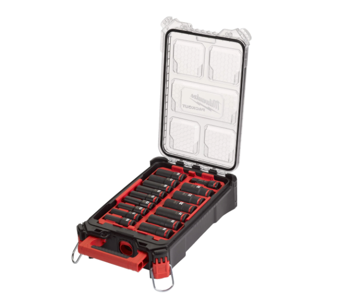 Joc de 16 peces de vasos d’impacte d’1/2" Milwaukee 4932480943