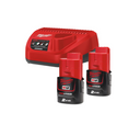 Kit de 2 bateries de 2 Ah i carregador Milwaukee M12 NRG-202