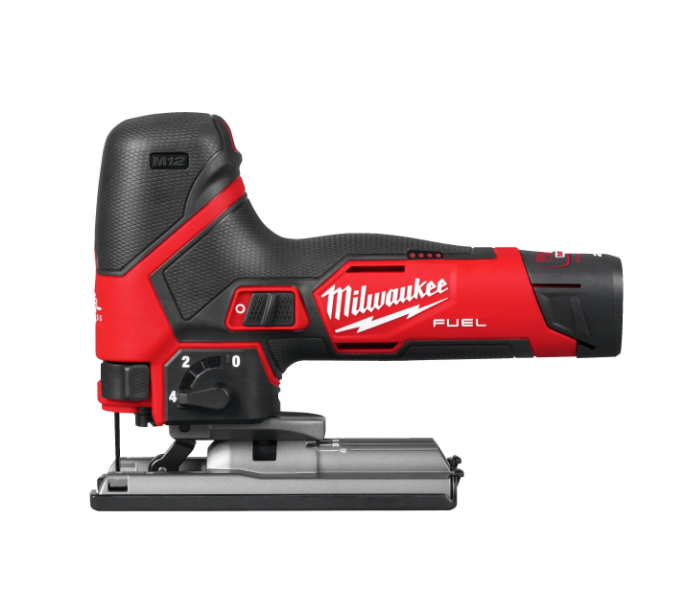 Serra de calar subcompacta M12 Fuel + bateria de 2 Ah + bateria de 4 Ah + carregador + maletí Milwaukee M12 FJS-422X