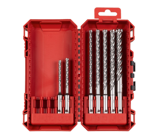 Set de 7 broques SDS-Plus de 4 talls MX4 NG Milwaukee