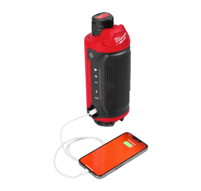 Altaveu M12 amb Bluetooth compatible amb el Packout Milwaukee M12 SPEJSG2-0