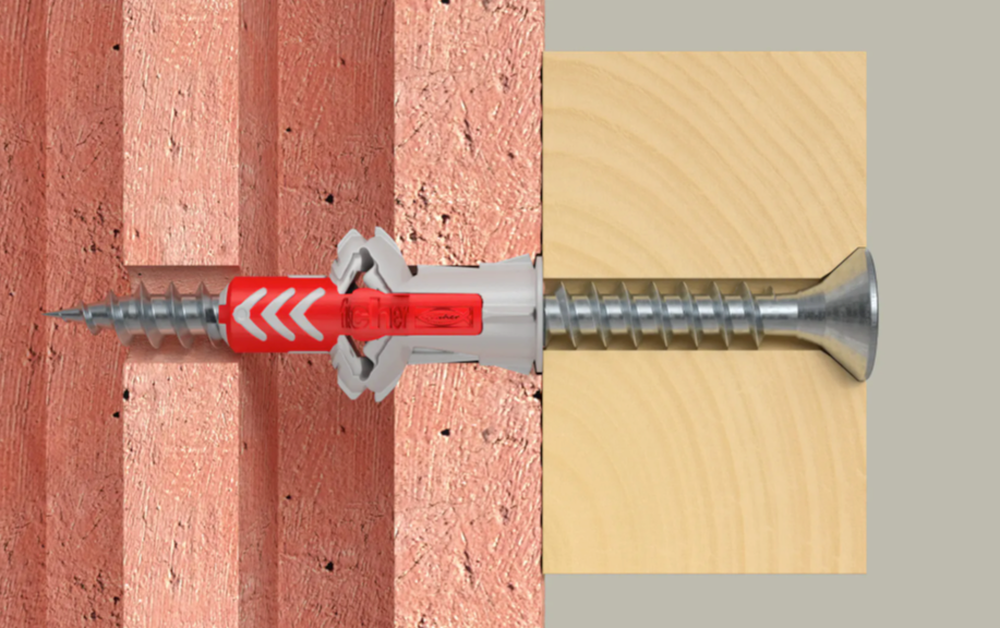 Caixa Taco Duopower 6x30 + Cargol PowerFast II 4,5x40 Fischer 200 unitats