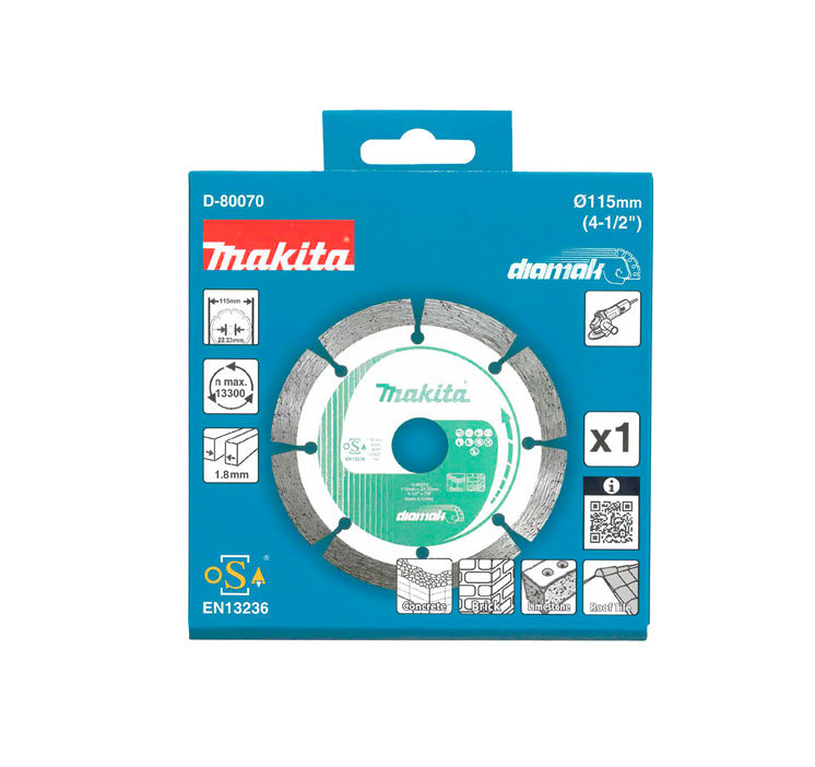 Disc de diamant Diamak de 115mm Makita D-80070