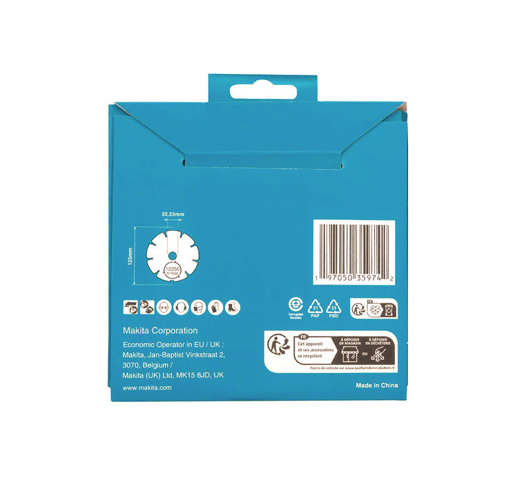 Disc de diamant Diamak de 125mm Makita D-80086